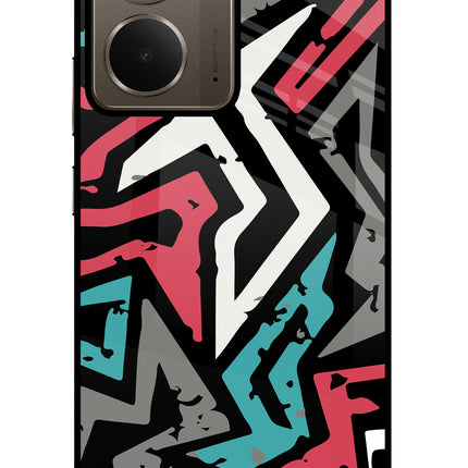 Geometric Graffiti Realme P3 Glass Case