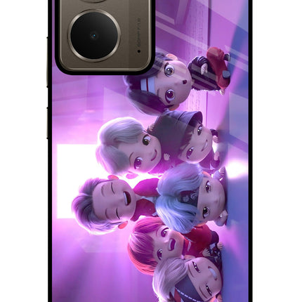 BTS Chibi Realme P3 Glass Case