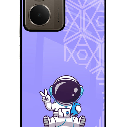 Cute Astronaut Chilling Realme P3 Glass Case