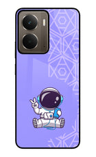 Cute Astronaut Chilling Realme P3 Glass Case