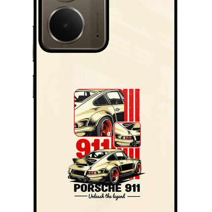 Classic Porsche 911 Realme P3 Glass Case