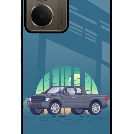 Retro Garage Vibe Realme P3 Glass Case