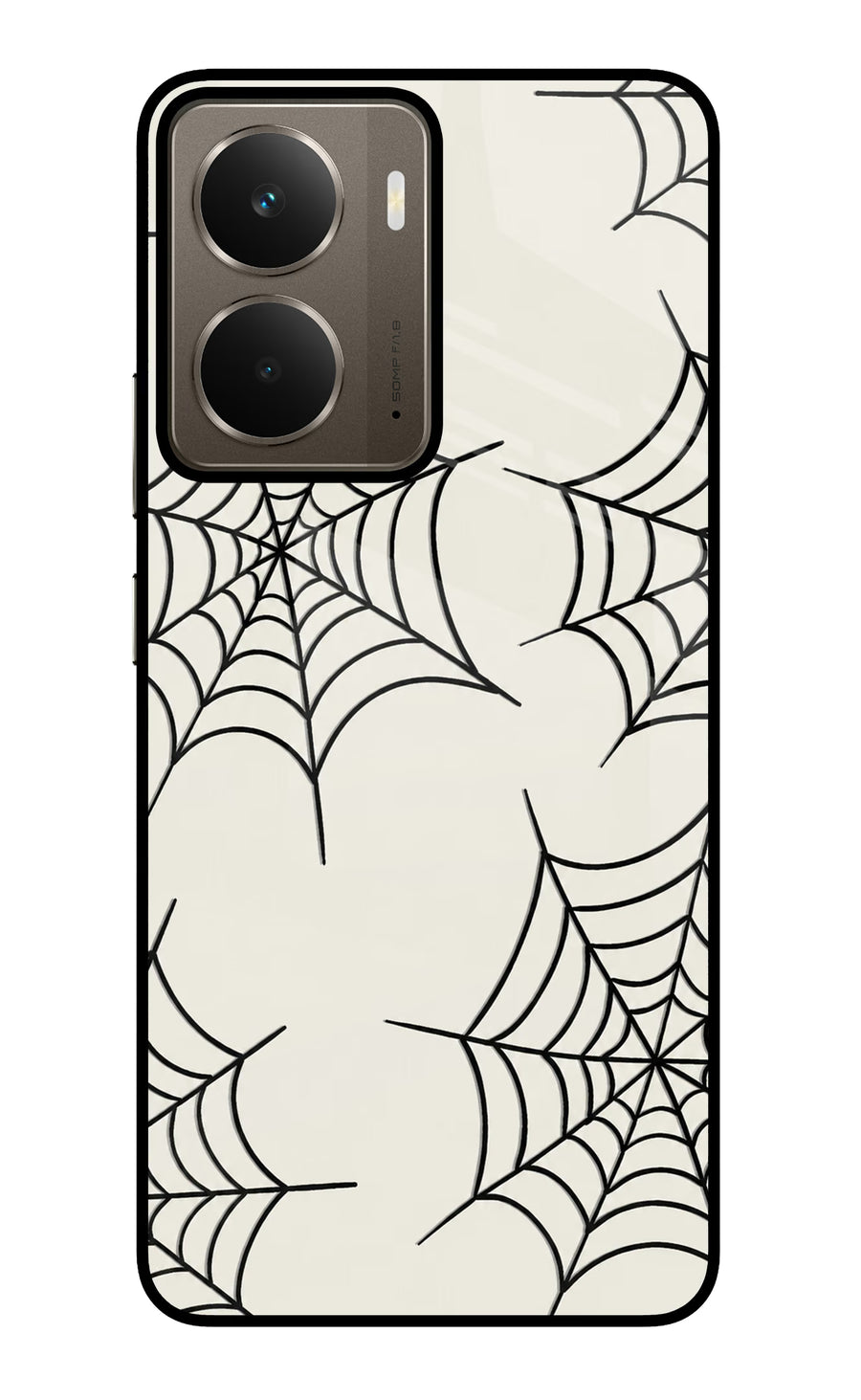 Spider Web Realme P3 Back Cover, Glass case