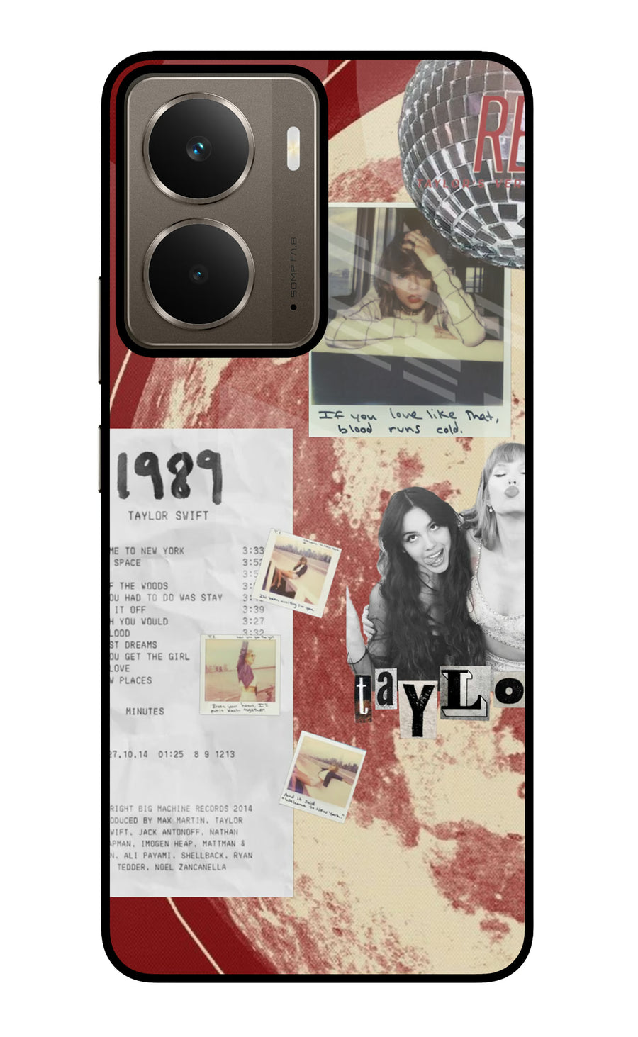 Taylor Swift Realme P3 Back Cover, Glass case