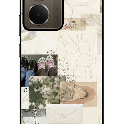 Soft Aesthetic Realme P3 Glass Case