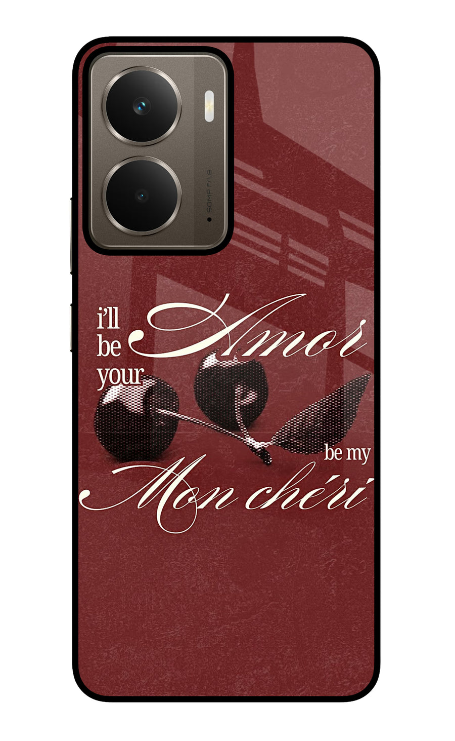 Velvet Cherry Realme P3 Back Cover, Glass case