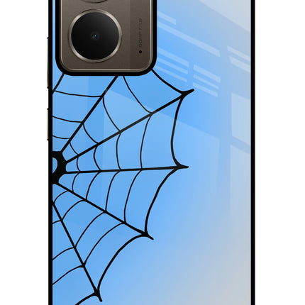Blue Web Realme P3 Glass Case