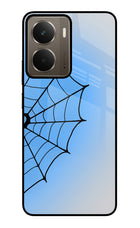 Blue Web Realme P3 Glass Case Back Cover by Casekaro