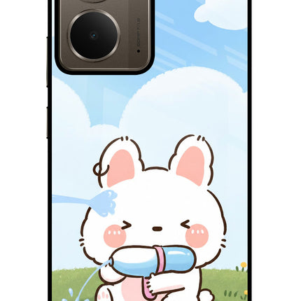 Bunny Treat Realme P3 Glass Case