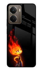 Ember Flame Realme P3 Glass Case Back Cover by Casekaro