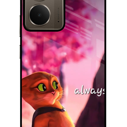 Always Cat Realme P3 Glass Case