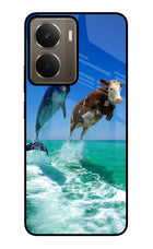 Dolphin vs Cow Realme P3 Glass Case