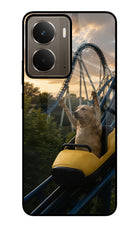 Rollercoaster Dog Realme P3 Glass Case