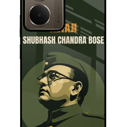 Netaji Legacy Realme P3 Glass Case Back Cover by Casekaro