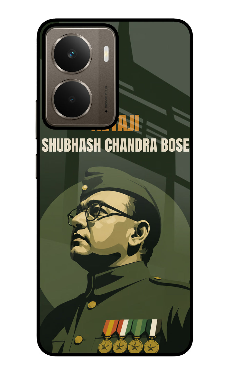 Netaji Legacy Realme P3 Back Cover, Glass case