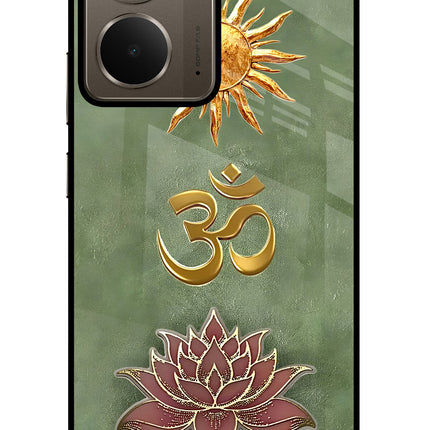 Om & Lotus Realme P3 Glass Case