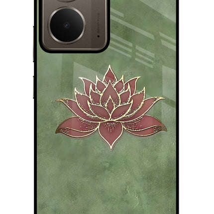 Lotus Grace Realme P3 Glass Case