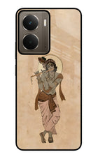 Krishna Realme P3 Glass Case Back Cover by Casekaro