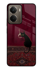 Midnight Cat Realme P3 Glass Case