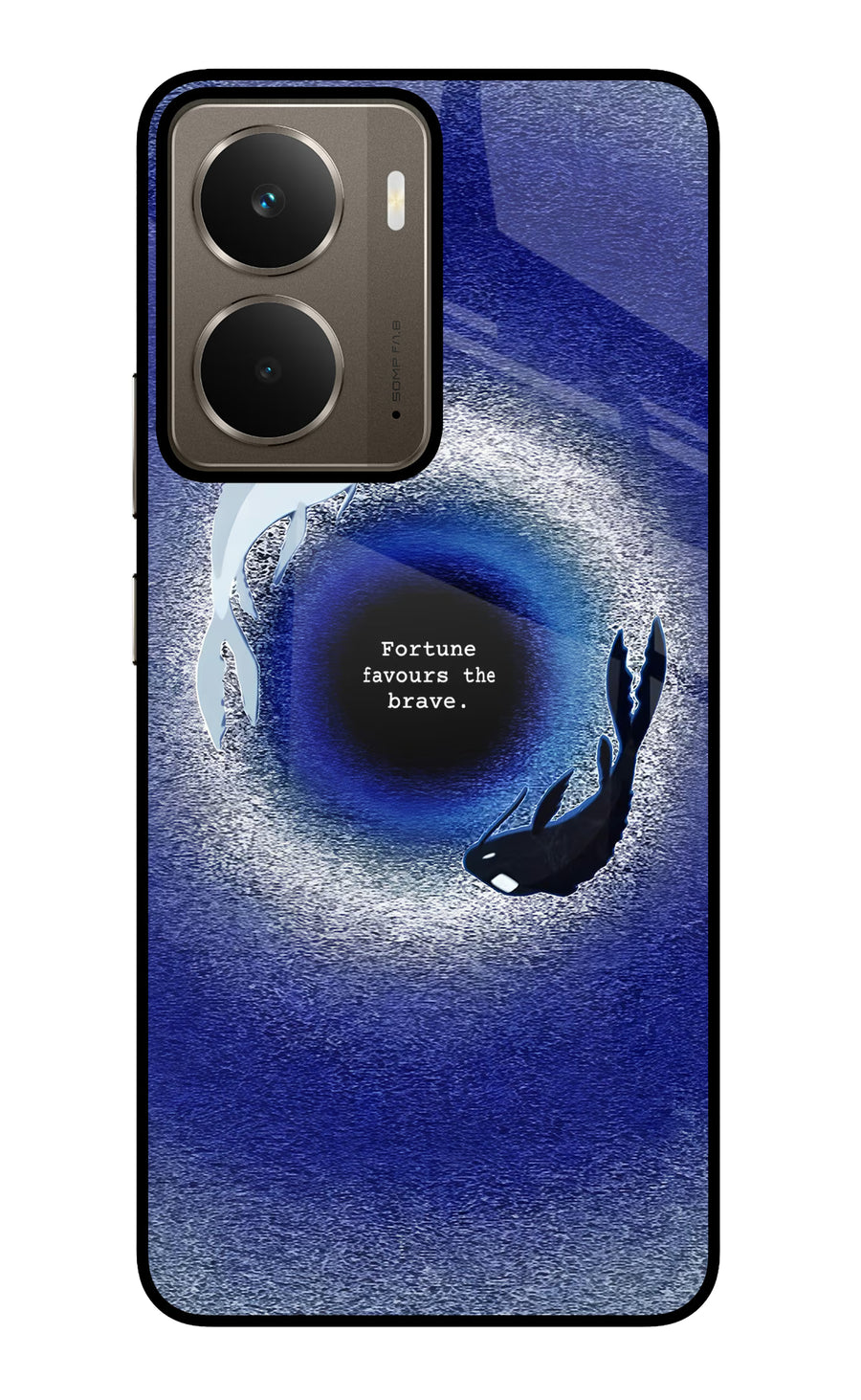 Dark Koi Realme P3 Back Cover, Glass case