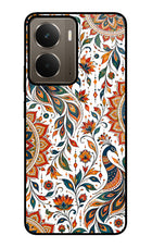White Mayura Realme P3 Glass Case