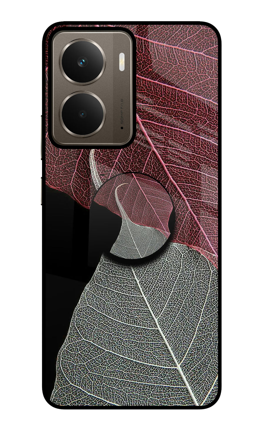 Leaf Pattern Realme P3 Pop Case, Glass case