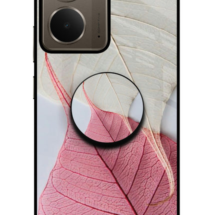 White Pink Leaf Realme P3 Pop Case by Casekaro