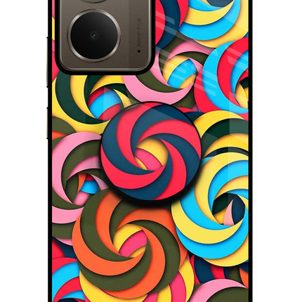 Spiral Pattern Realme P3 Pop Case by Casekaro