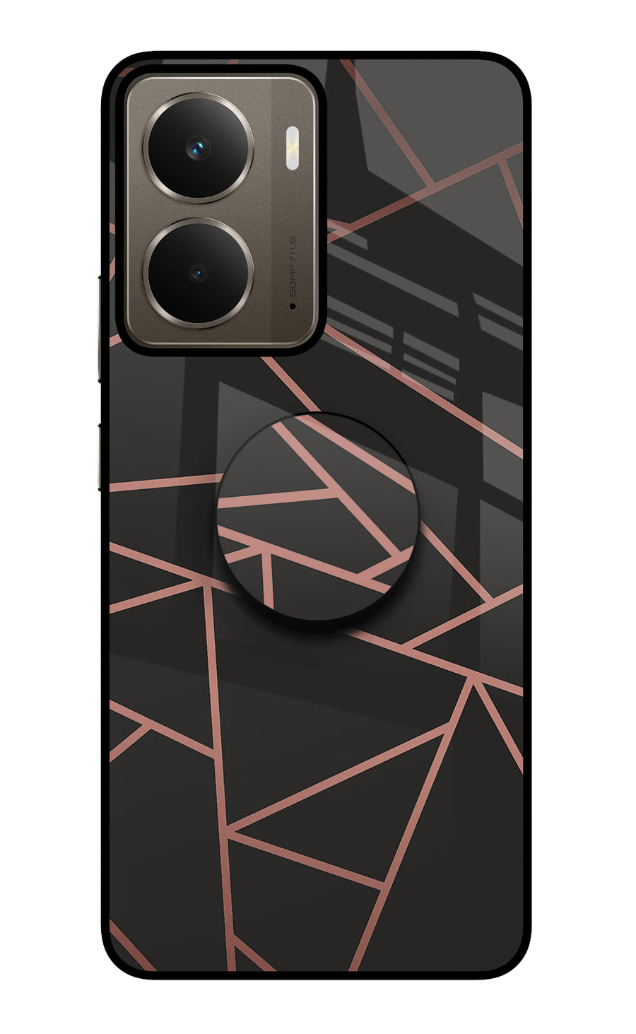 Geometric Pattern Realme P3 Pop Case, Glass case