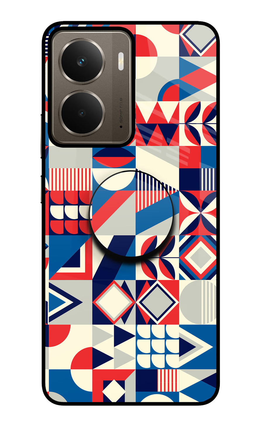 Colorful Pattern Realme P3 Pop Case, Glass case