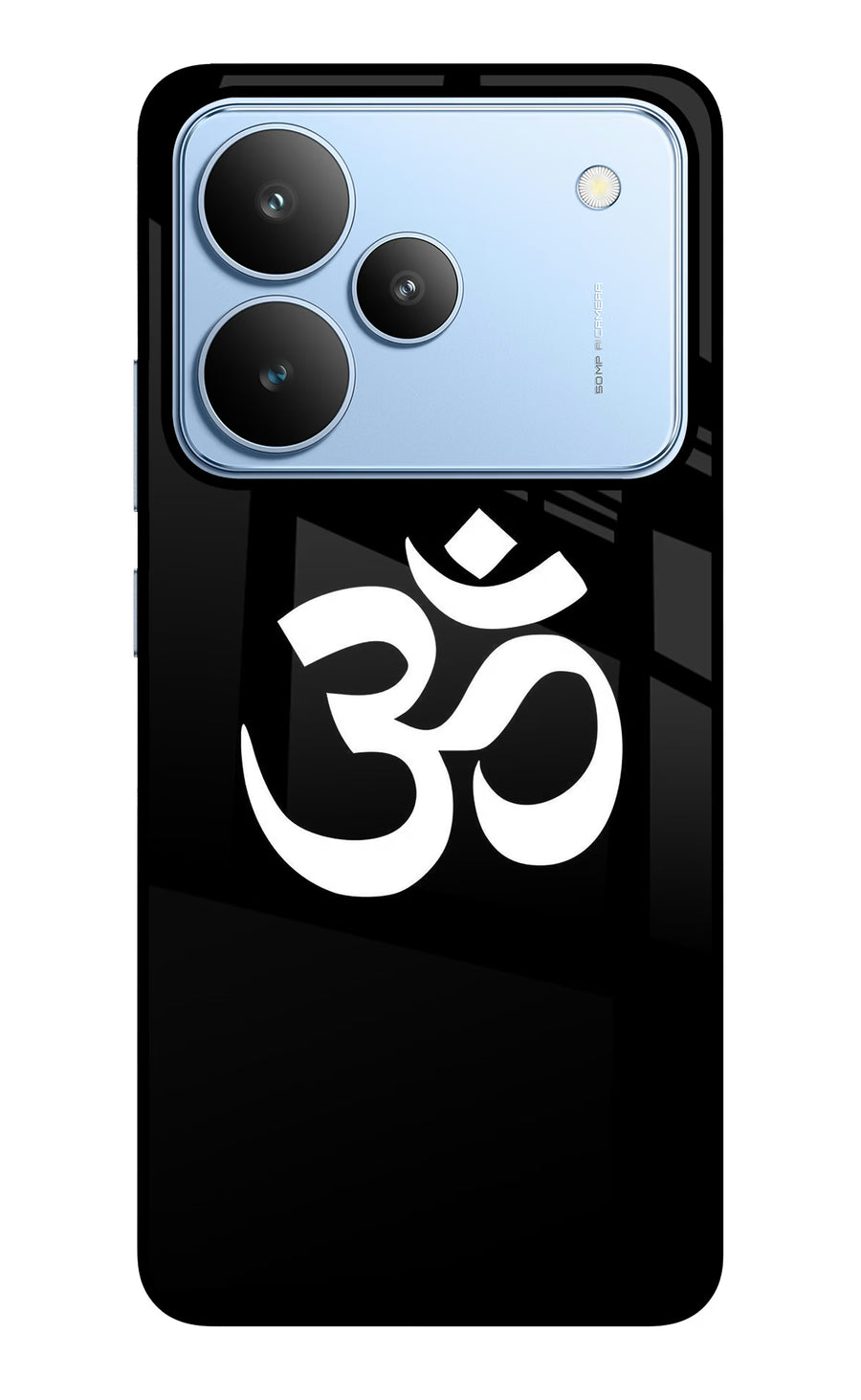 Om Realme P4 Back Cover, Glass case
