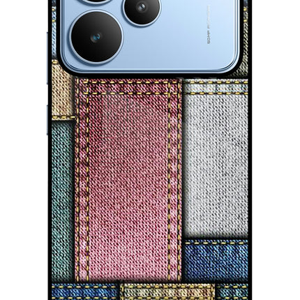 Multicolor Jeans Realme P4 Glass Case
