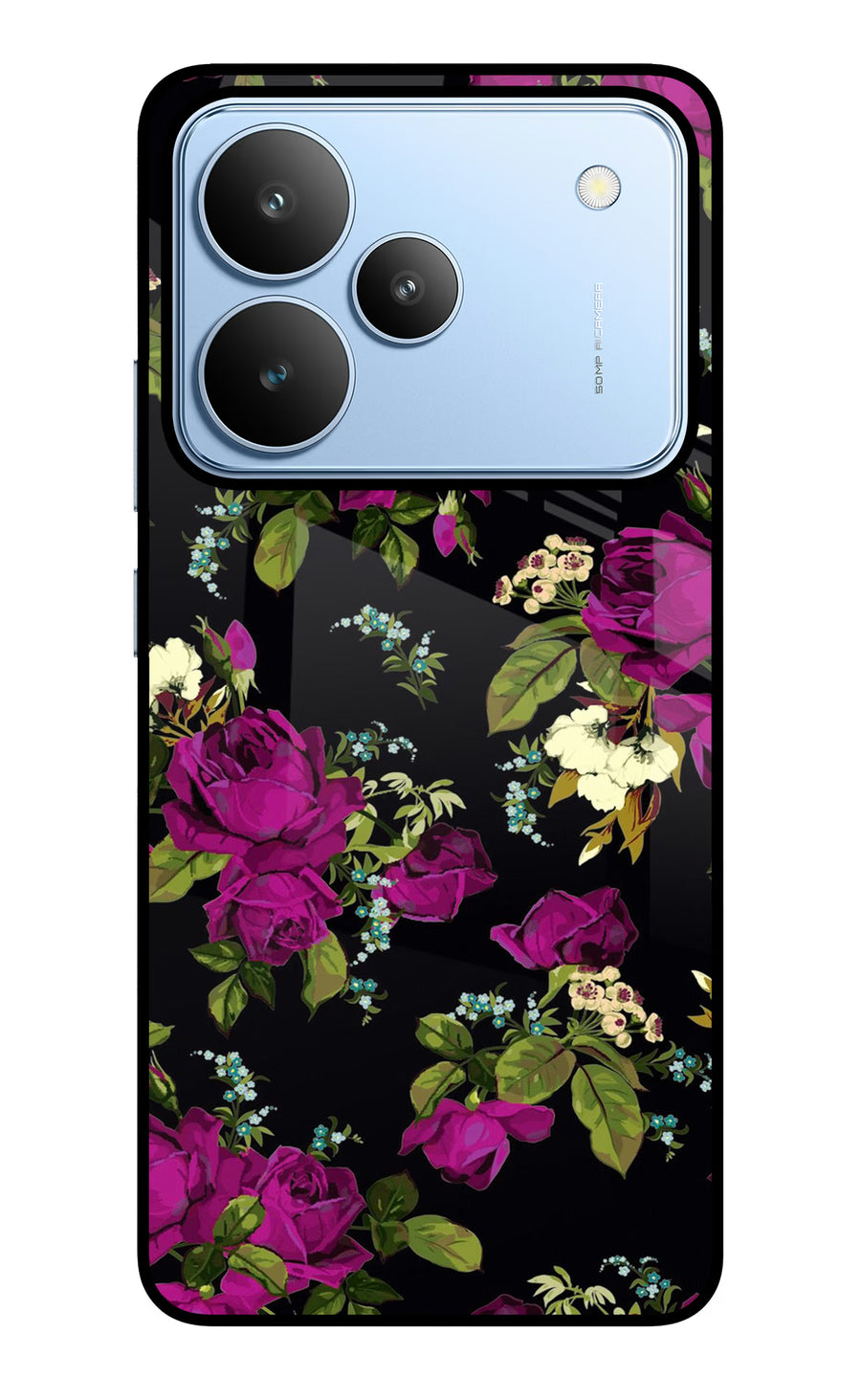 Flowers Realme P4 Back Cover, Glass case