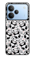 Cute Panda Realme P4 Glass Case