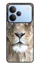Lion Art Realme P4 Glass Case