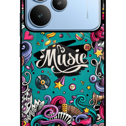 Music Graffiti Realme P4 Glass Case