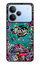 Music Graffiti Realme P4 Glass Case