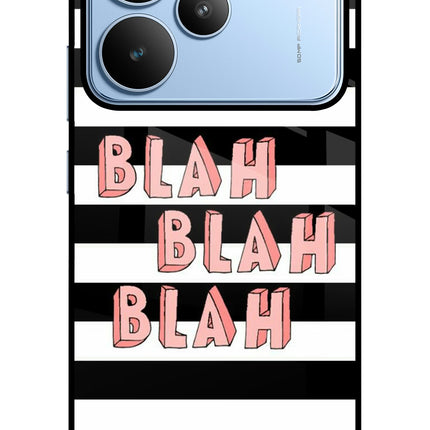 Blah Blah Blah Realme P4 Glass Case