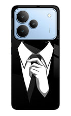 Black Tie Realme P4 Glass Case