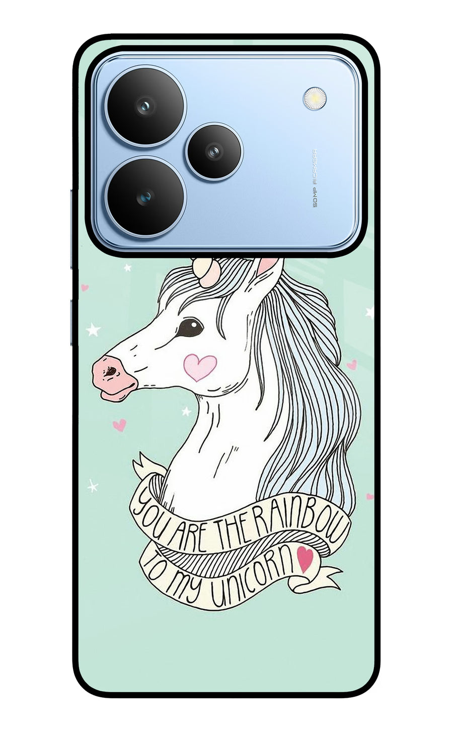 Unicorn Wallpaper Realme P4 Back Cover, Glass case