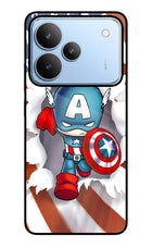 Captain America Realme P4 Glass Case