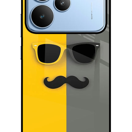 Sunglasses with Mustache Realme P4 Glass Case