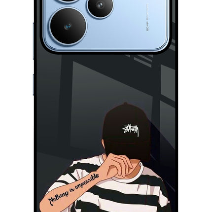 Aesthetic Boy Realme P4 Glass Case