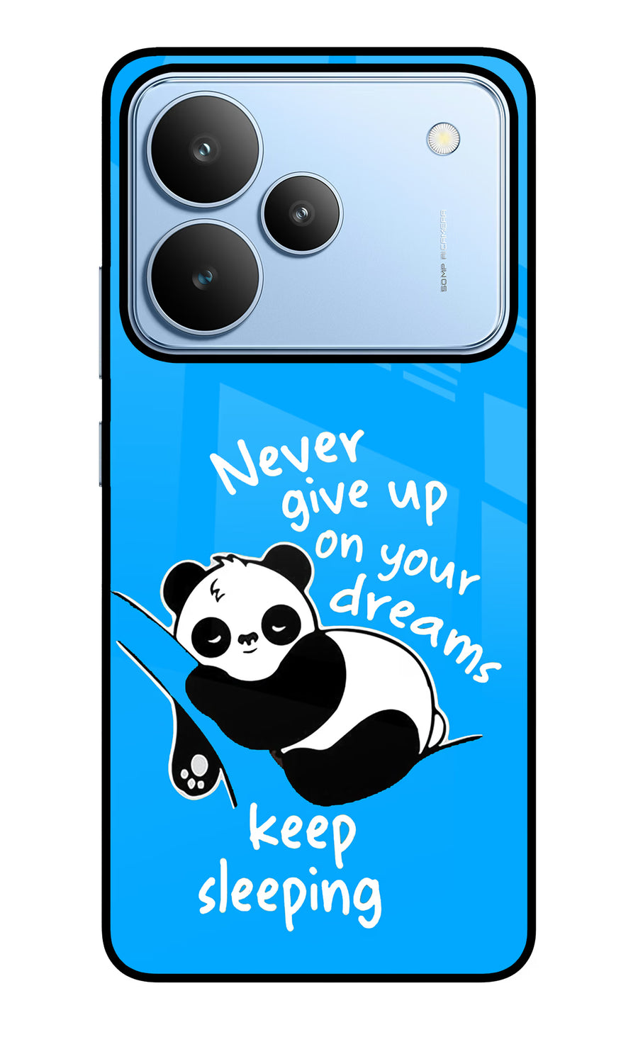 Keep Sleeping Realme P4 Back Cover, Glass case
