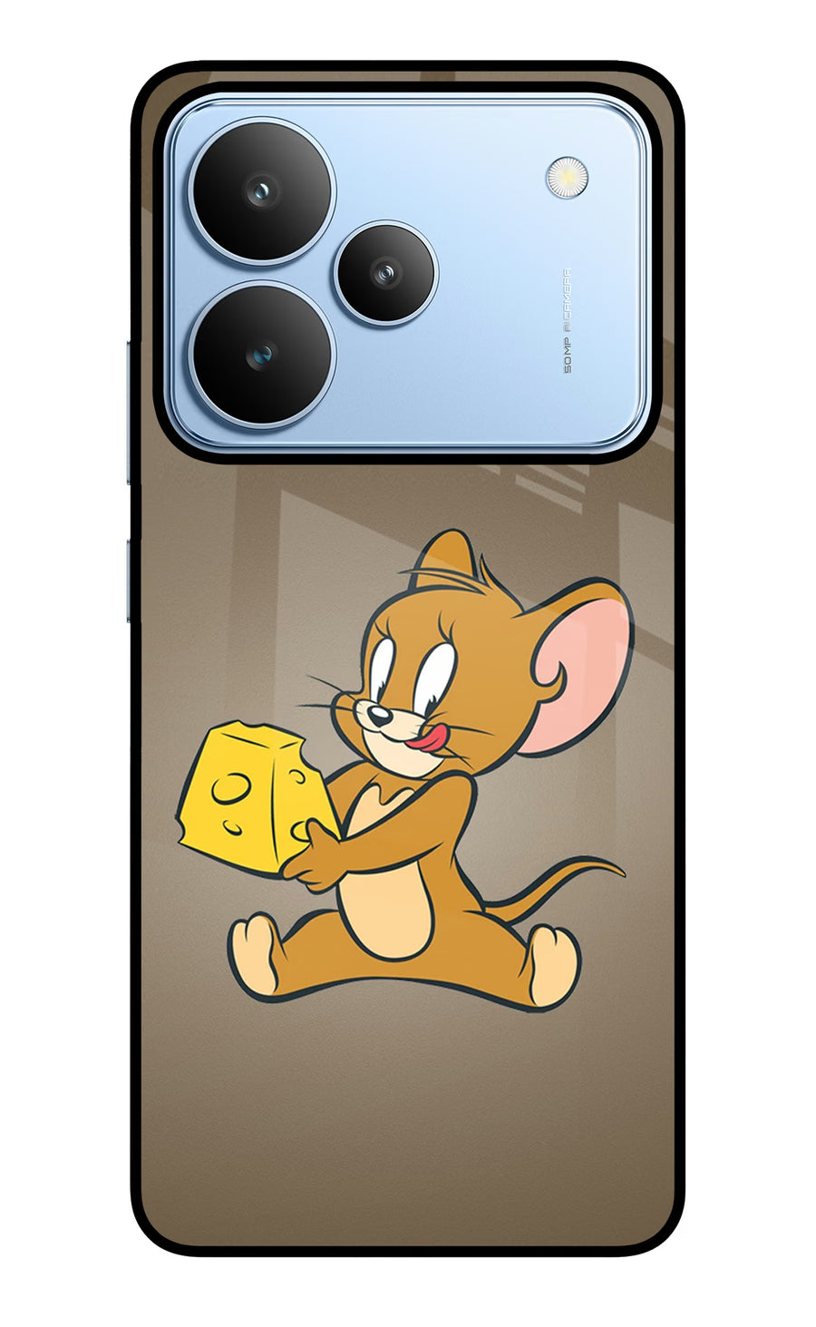Jerry Realme P4 Back Cover, Glass case