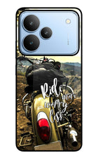 Ride More Worry Less Realme P4 Glass Case
