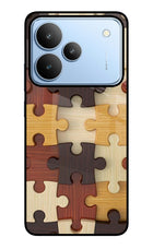 Wooden Puzzle Realme P4 Glass Case