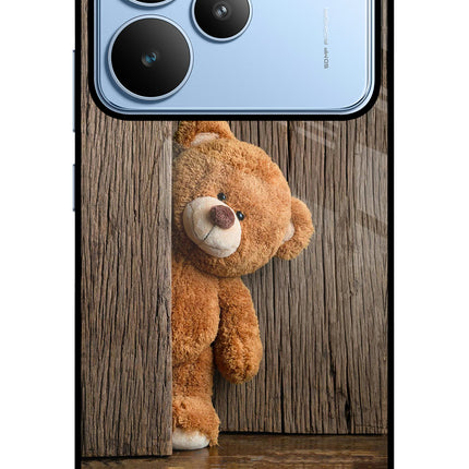 Teddy Wooden Realme P4 Glass Case