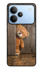 Teddy Wooden Realme P4 Glass Case