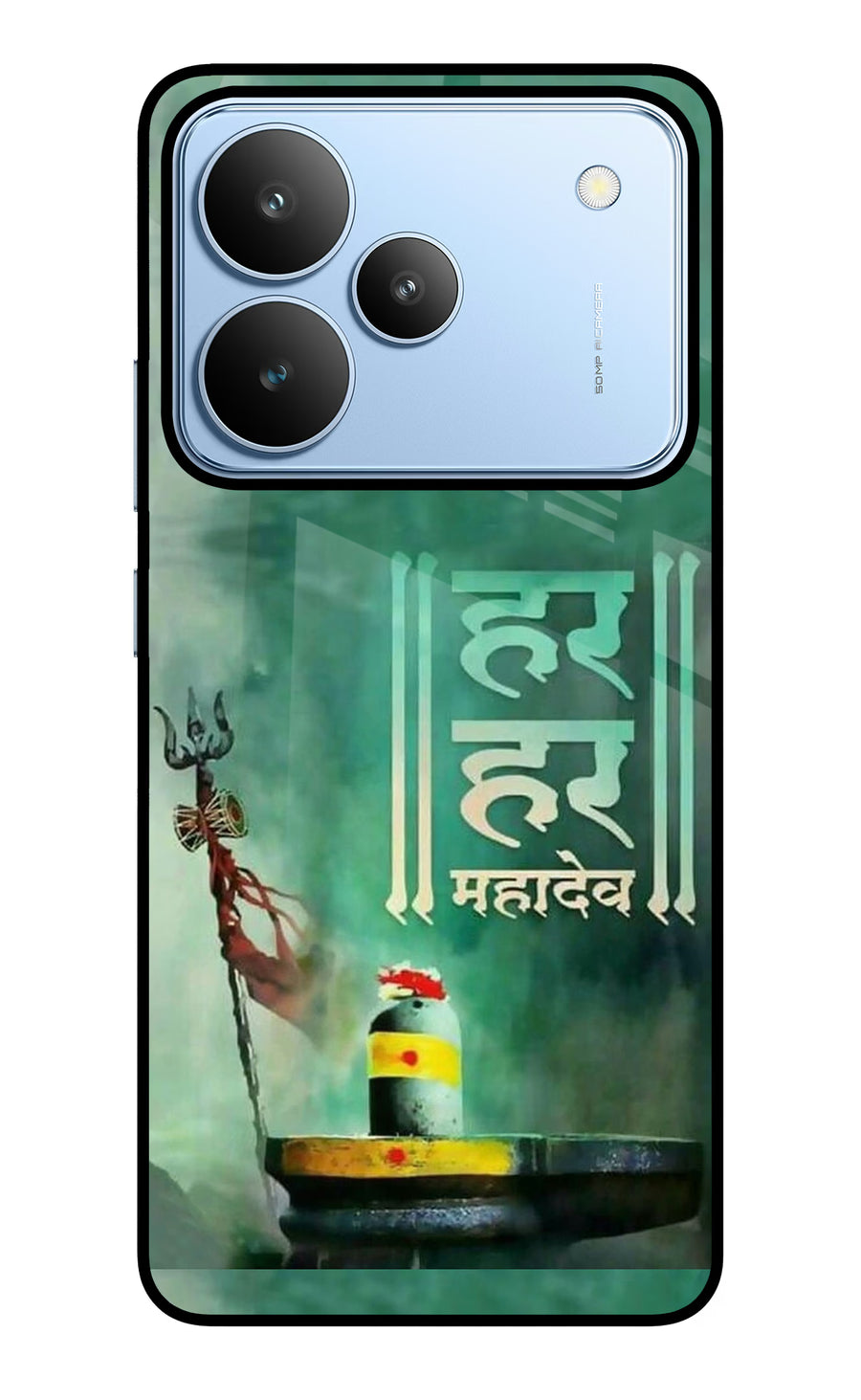 Har Har Mahadev Shivling Realme P4 Back Cover, Glass case